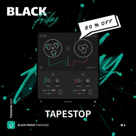 TapeStop Fx Plugin - Add a vintage vibe with wind-up and wind-down effects