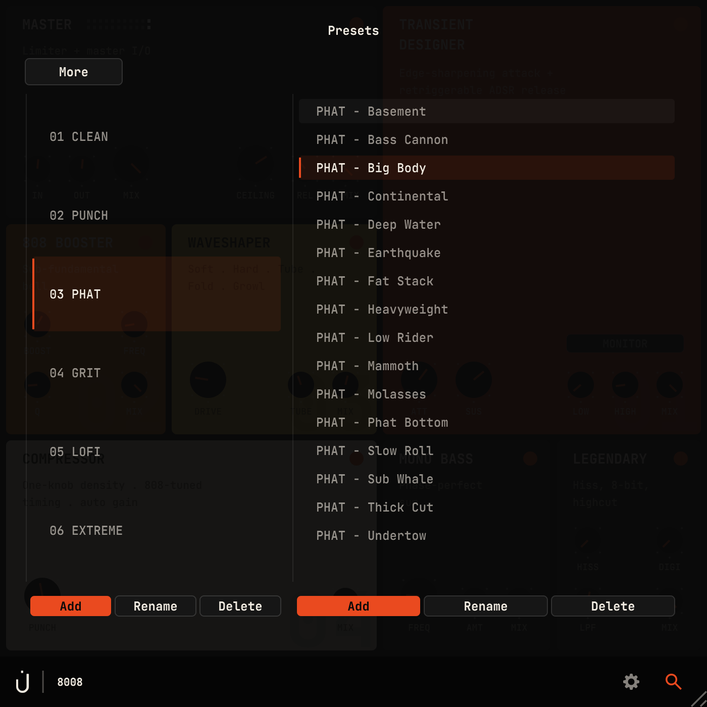 88 factory presets
