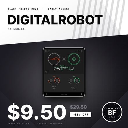 DigitalRobot Fx Plugin - Transform your audio with 24 LFOs and robotic time-stretching