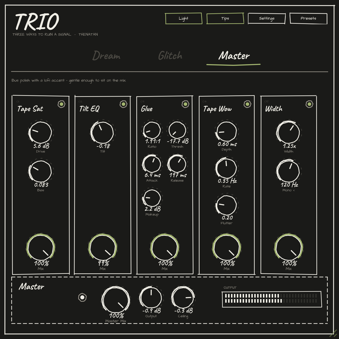 TRIO dark mode