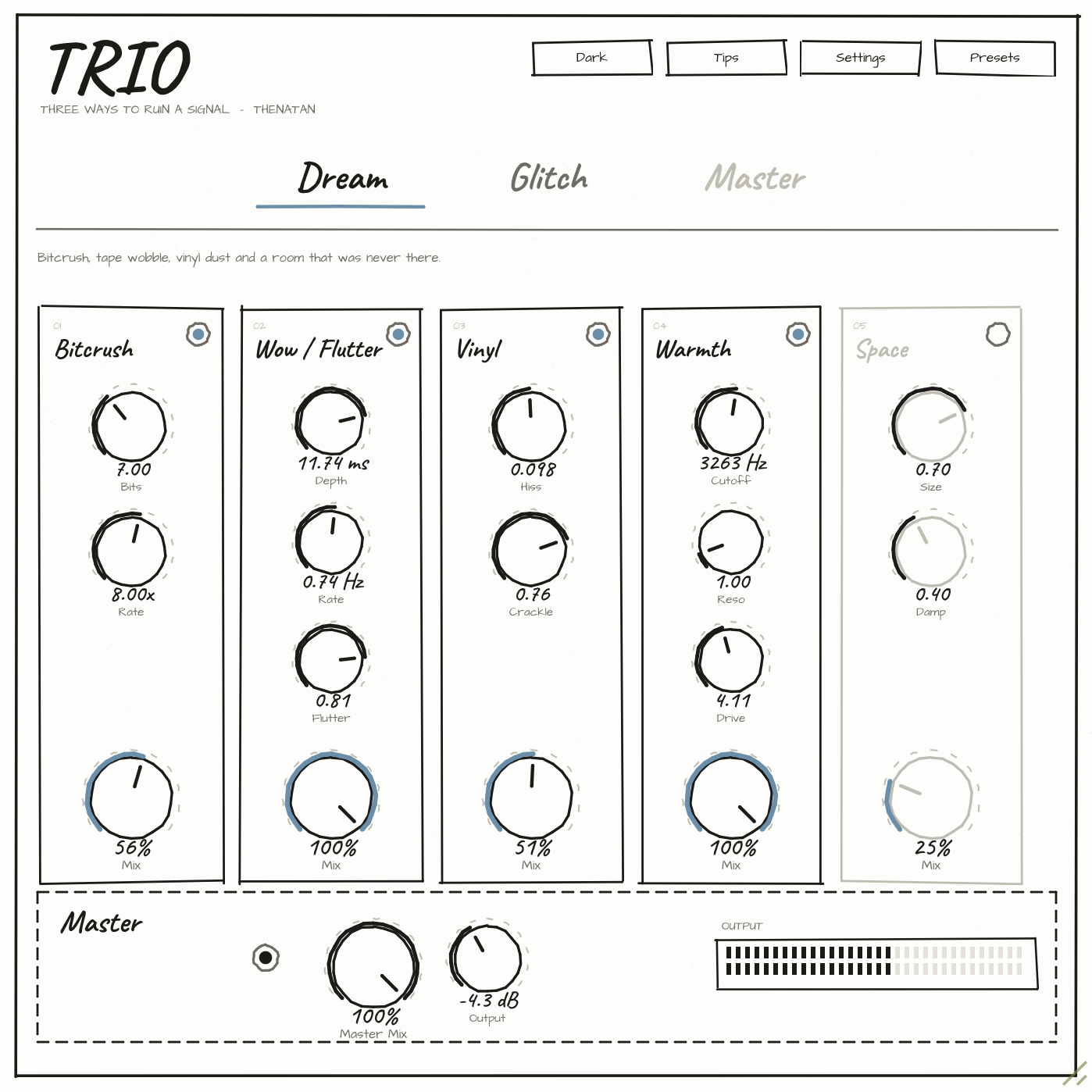 TRIO plugin main interface