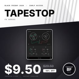 TapeStop Fx Plugin - Add a vintage vibe with wind-up and wind-down effects