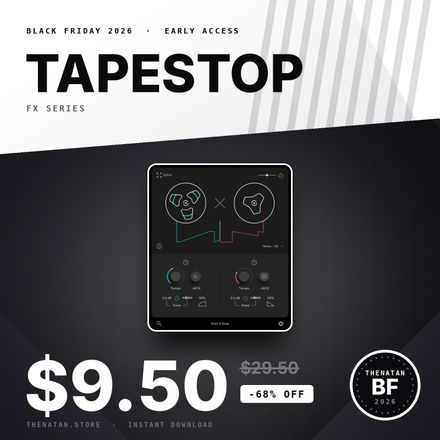 TapeStop Fx Plugin - Add a vintage vibe with wind-up and wind-down effects