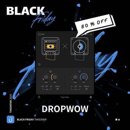 DropWow Fx Plugin - Generate interesting LoFi imperfections with random pitch and volume dropouts