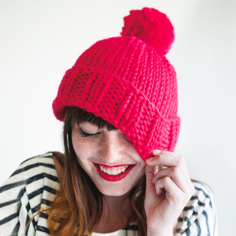 Big Hat Knitting Pattern PDF File