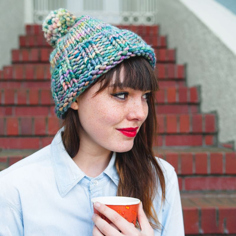 Big Hat Knitting Pattern PDF File