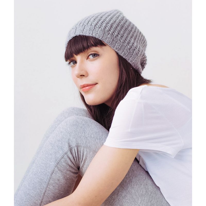 Worsted Waffle Stitch Hat Knitting Pattern PDF File