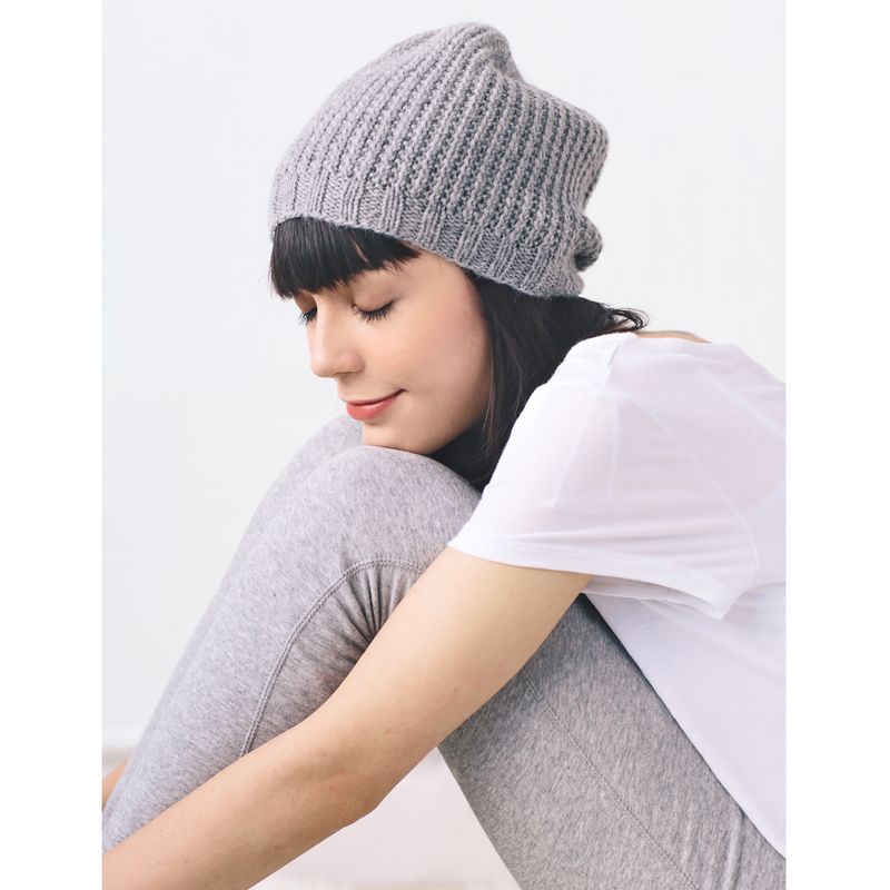 Worsted Waffle Stitch Hat Knitting Pattern PDF File