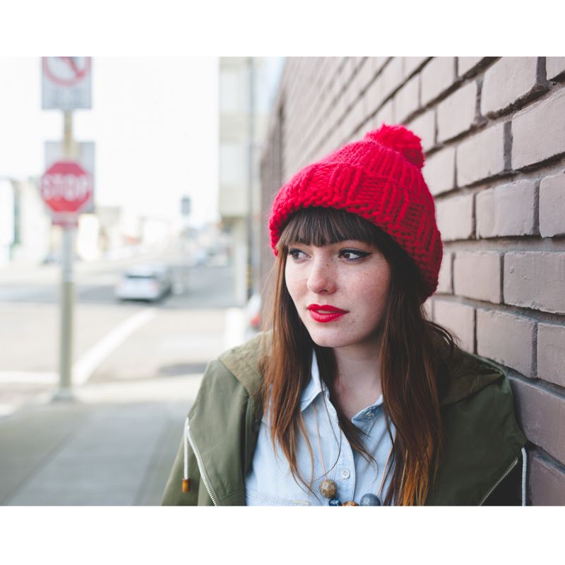 Big Hat Knitting Pattern PDF File