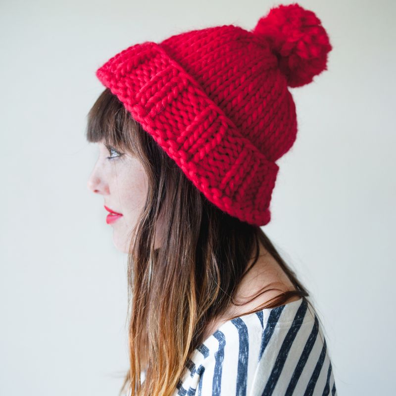 Big Hat Knitting Pattern PDF File