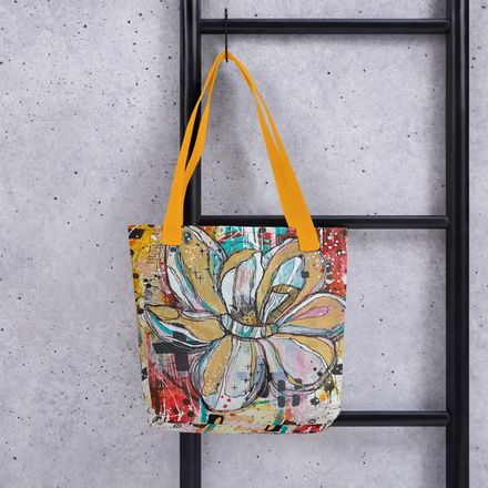 Doodle Flower Canvas Bag