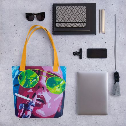Living on the Edge Canvas Bag
