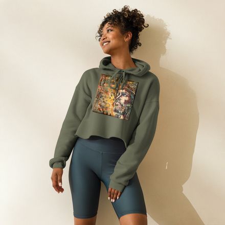 Jesus Cropped Hoodie