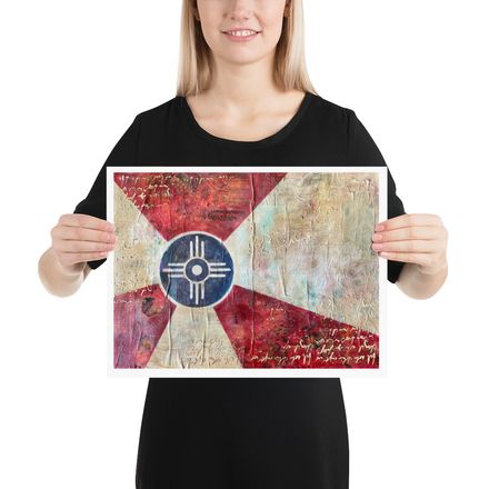 Wichita Flag Print
