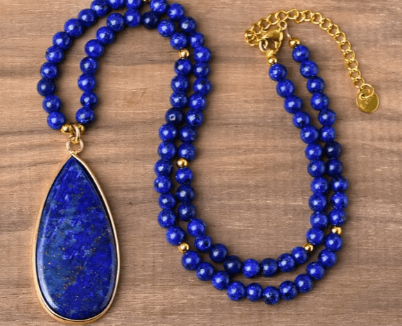 Bohemian Necklace] Bohemian Natural Stone Necklace