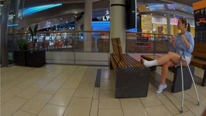 Melinda 188 Sprain - I love to show my white bandage - 11 min