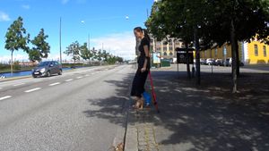 Sunshine 64 LLC - No way i can hit my toes on the ground with this high heel shoe - 16 min