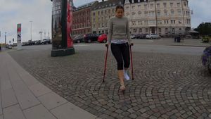 Elisabeth 1707-1 Sock Sprain - I hurt my foot so i use this white sock - 6 min