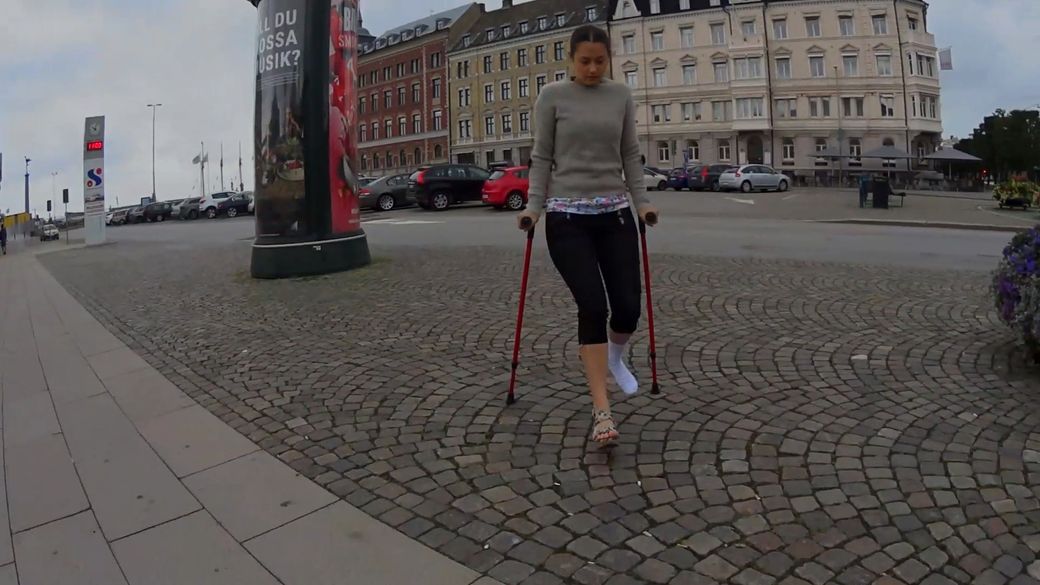 Elisabeth 1707-1 Sock Sprain - I hurt my foot so i use this white sock - 6 min