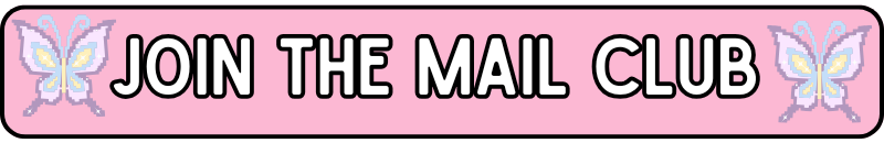 A pink button that says Join The Mail Club. Click on the button to sign up for the Good News Gazette