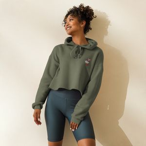 "Be a silly goose" cropped hoodie