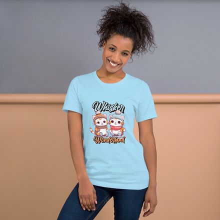 Whisker Wonderland Unisex Tee: Where Cats and Comfort Collide