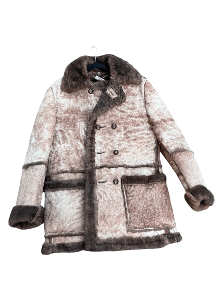 Manteau en peau retourné