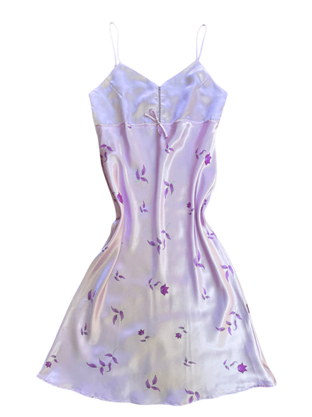 Nuisette violet clair à fleur violette 