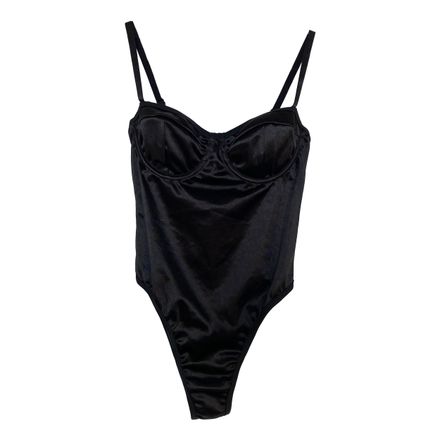 Body Satiné Corset Noir