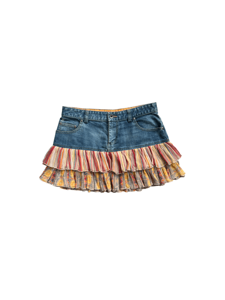 Mini jupe « Esprit » en jeans bi matière 