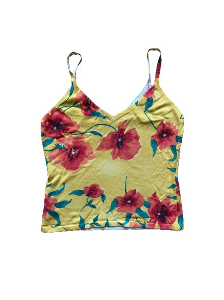 Top jaune et coquelicot “angelo Marani” y2k