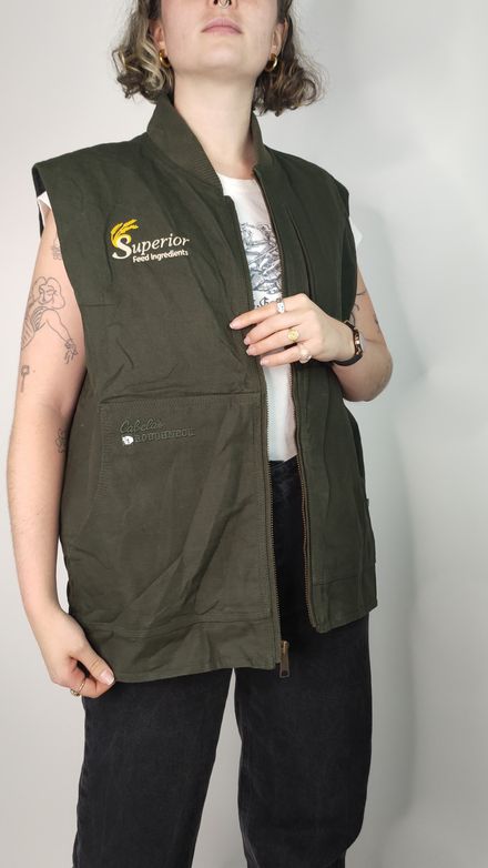 Gilet vintage vert