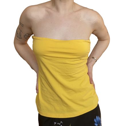 Y2K Strapless Yellow Top
