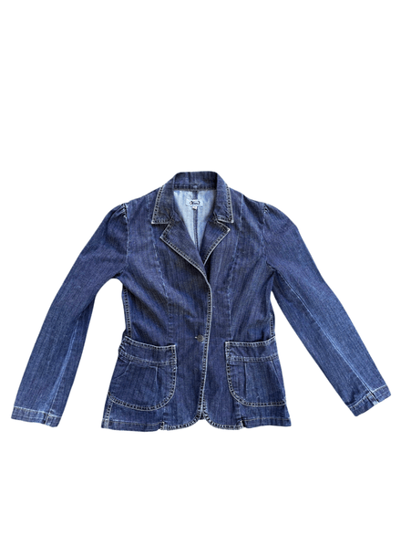 Veste « Ober » blazer rayée en jean 