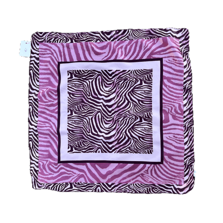 Foulard zébré rose 