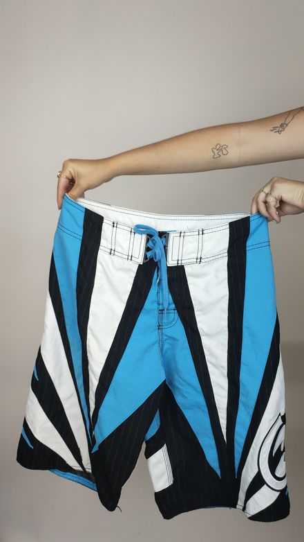 Maillot short bleu blanc billabong 