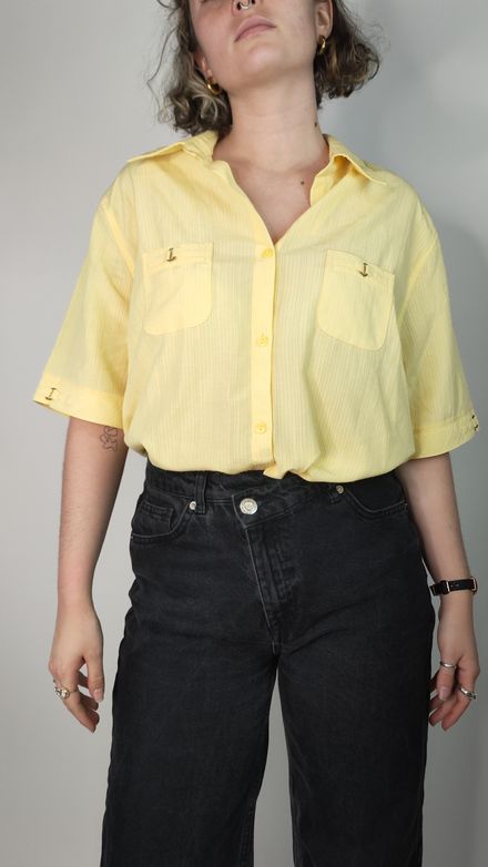 Chemise vintage jaune