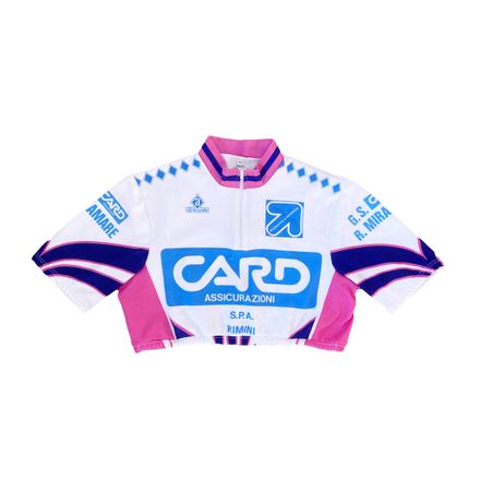 Y2K Pink Racing Crop Top