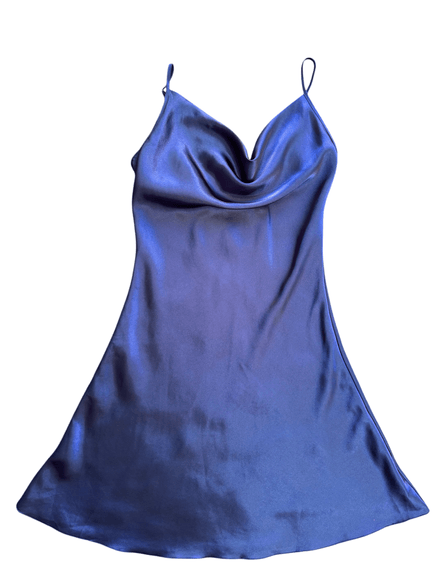 Nuisette bleu foncé col bénitier