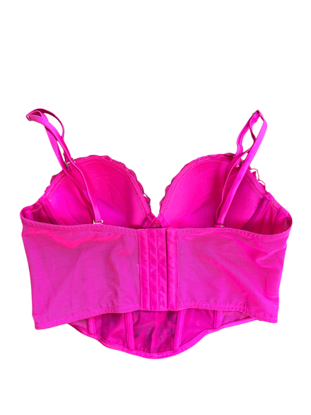Corset rose fushia