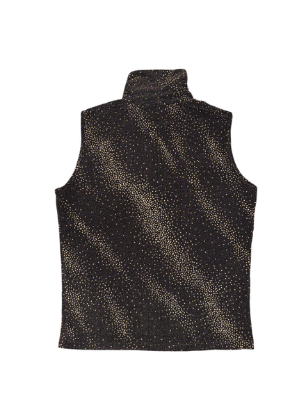 Top noir « Sonia Fortuna » à paillettes 