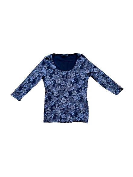 Top en mesh fleuri “eleonora amadei” Y2K