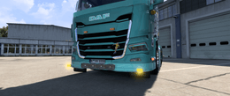 [b_grill  tuning part]  DAF XD  front bumper extension with Jumbo high beam