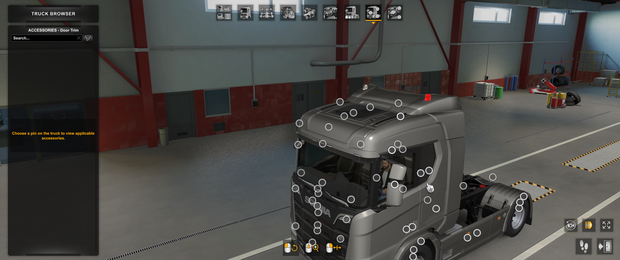 *[spoilers tuning part] Scania NG Cab spoilers with slots for integrated beacons