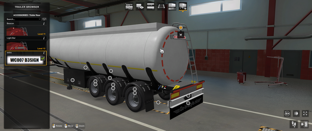 [markers, rear mudflaps, rear bumper tuning part] SCS ownable Fuel cistern slots 1.45