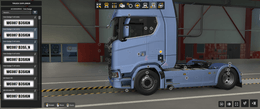 [side badge tuning part] Scania NG side cab new logos with light slots