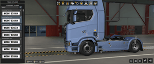 [side badge tuning part] Scania NG side cab new logos with light slots