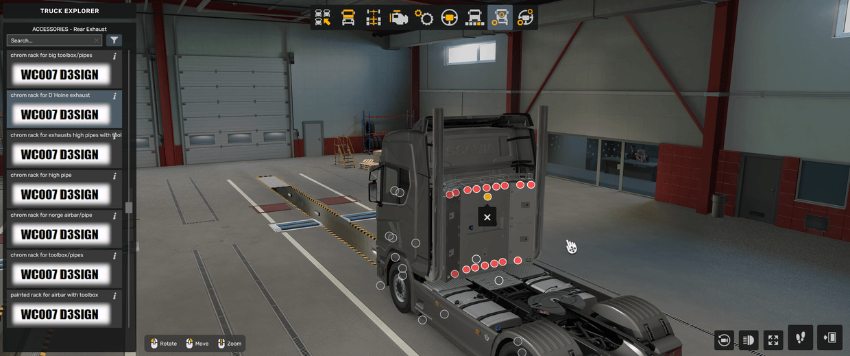 - [addon] decorative rack for rear exhaust with toolbox or airbar with ...