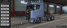 [right exhaust tuning part] Scania NG sidebars for tanks