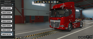 [front logo tuning part]  DAF XD painted front logo V2